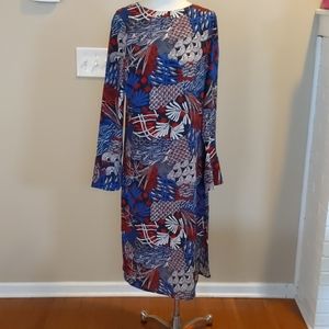 Midi dress or long tunic with side split